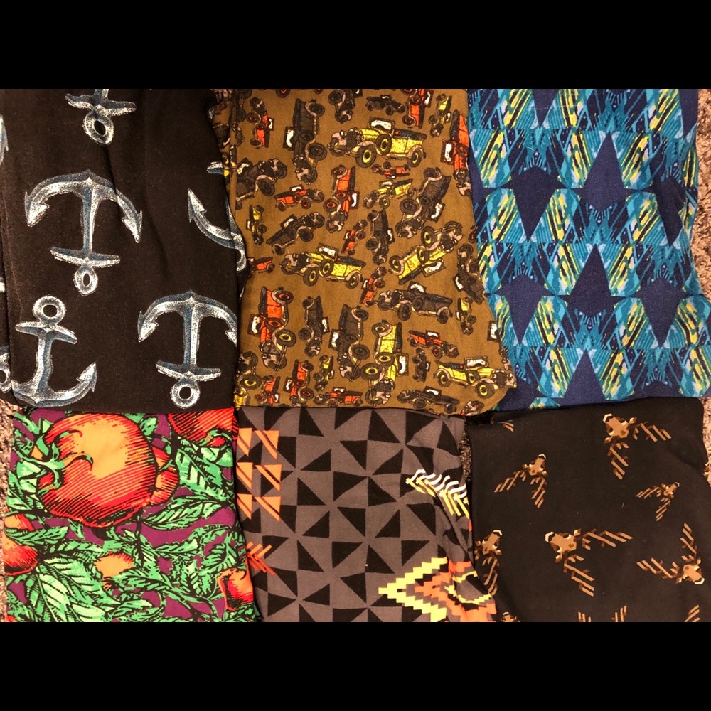 Six pairs of leggings